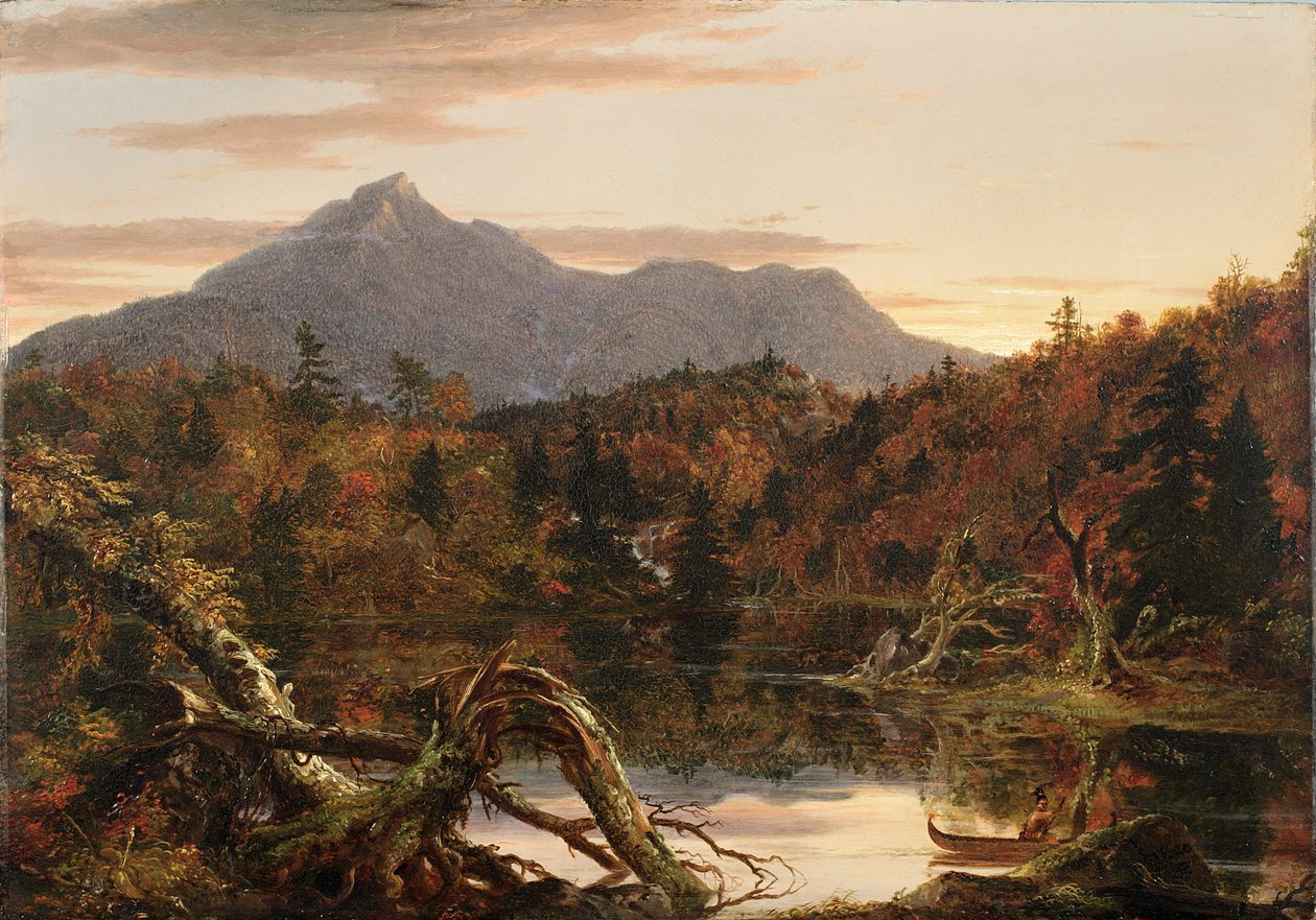 Sonbahar Alacakaranlığı, Corway Zirvesi Görünümü, 1834 by Thomas Cole