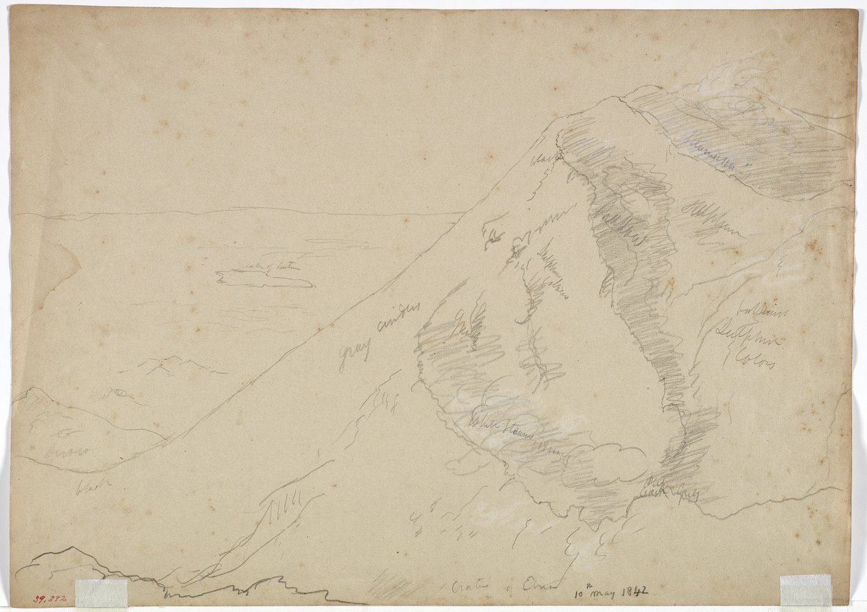 Útsýni suður frá Etna -fjalli, Sikiley, 1842 by Thomas Cole