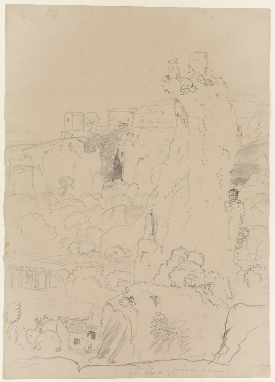 Ear of Dionysus in the Latomia del Paradiso, Syracuse, Sicily, 1842  by Thomas Cole