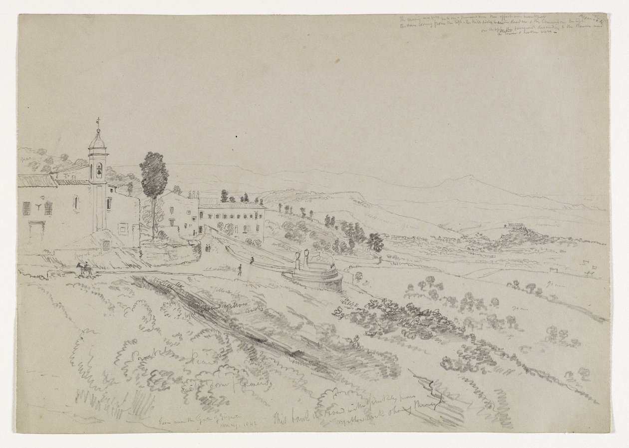 From the Gate of Girgenti, Sicily, 1842  by Thomas Cole