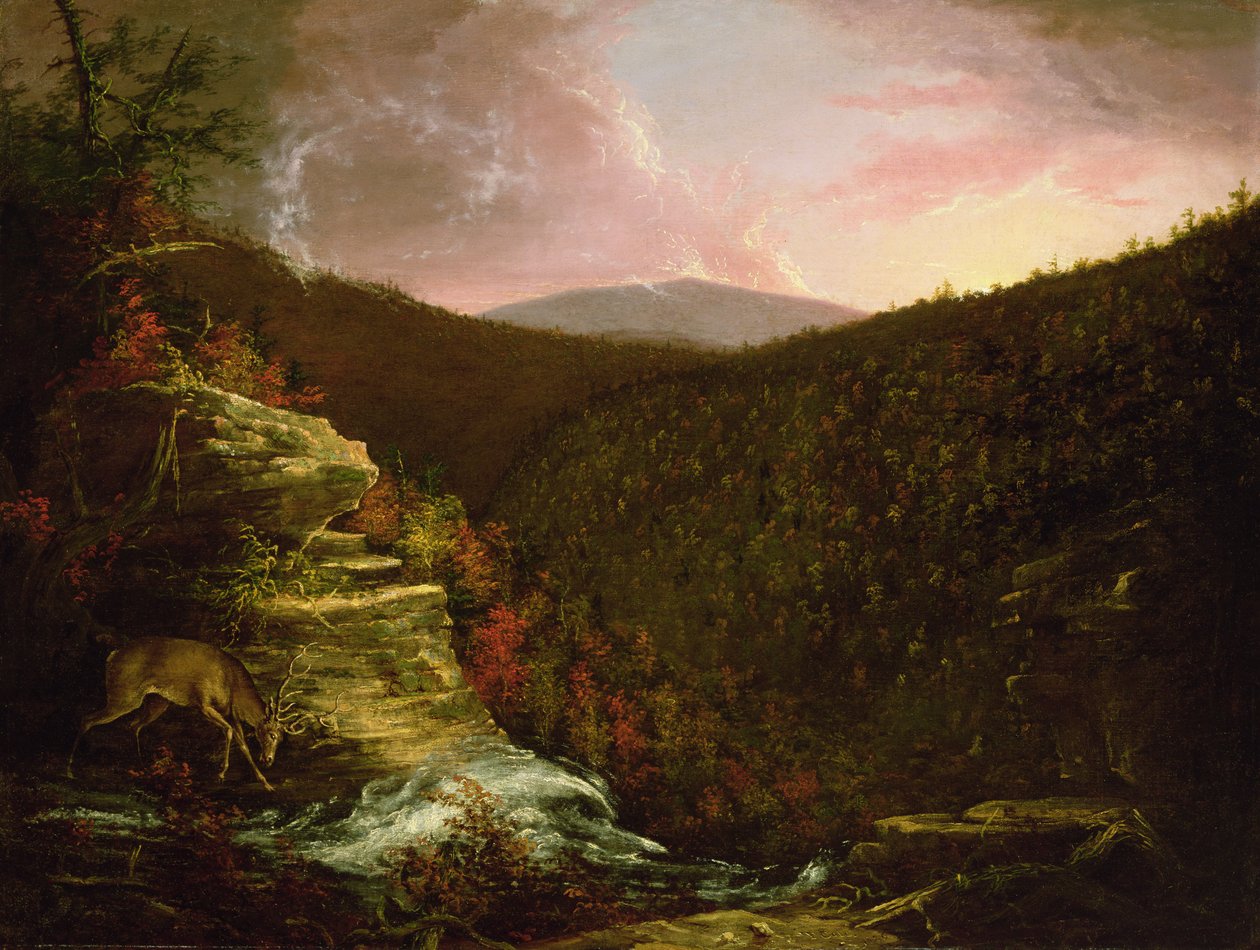 Kaaterskill Şelalelerinin Tepesinden, 1826 by Thomas Cole
