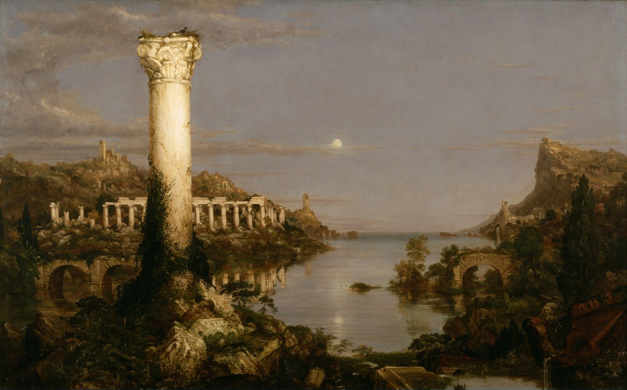 İmparatorluğun Kursu. ıssızlık by Thomas Cole