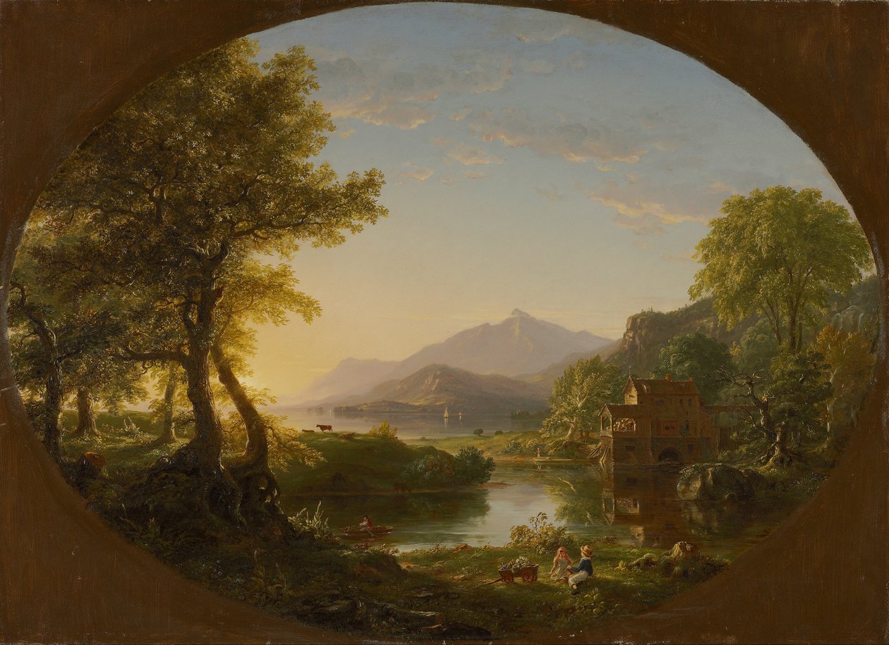 Değirmen, Gün Batımı by Thomas Cole