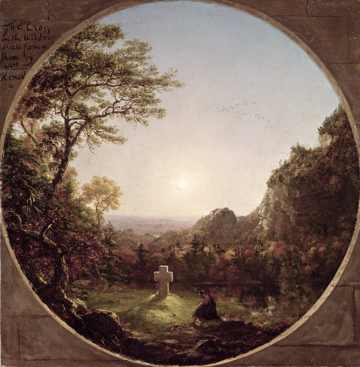 The Solitary Cross, 1845  by Thomas Cole