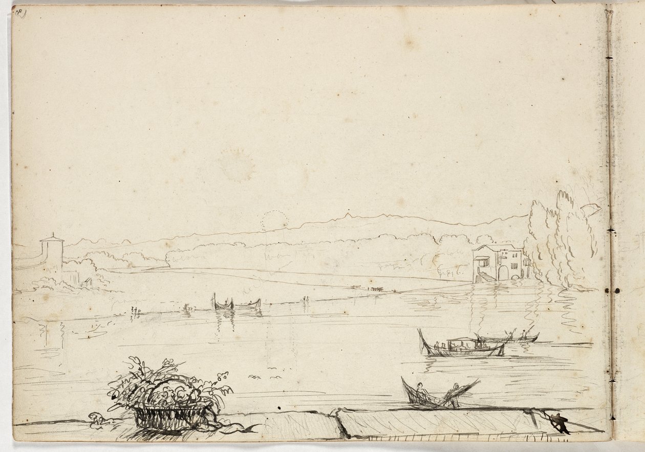 Urukuta rwa Florence, 1831 turki by Thomas Cole