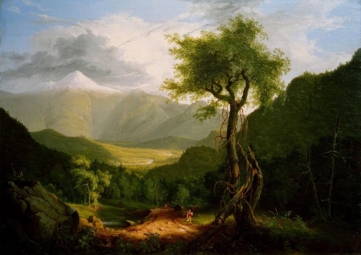 Beyaz Dağlarda Görüntüle by Thomas Cole