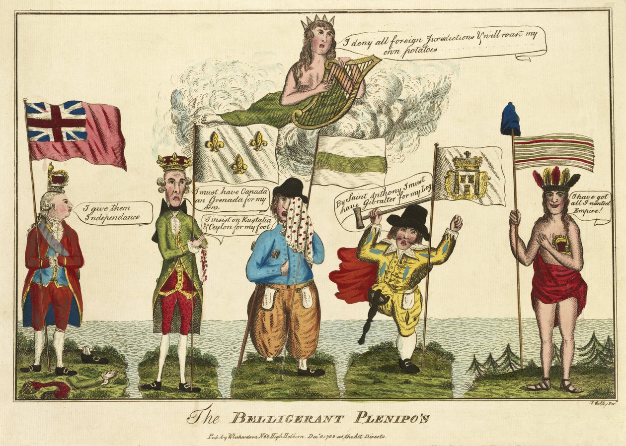 Savaşan Plepos, pub. 1782 (el boyaması gravür) by Thomas Colley