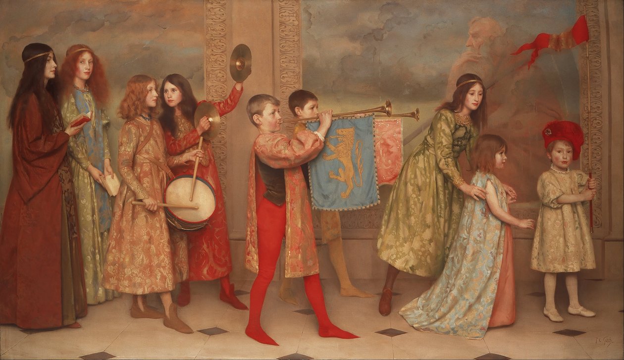 Bir Çocukluk Yarışması by Thomas Cooper Gotch