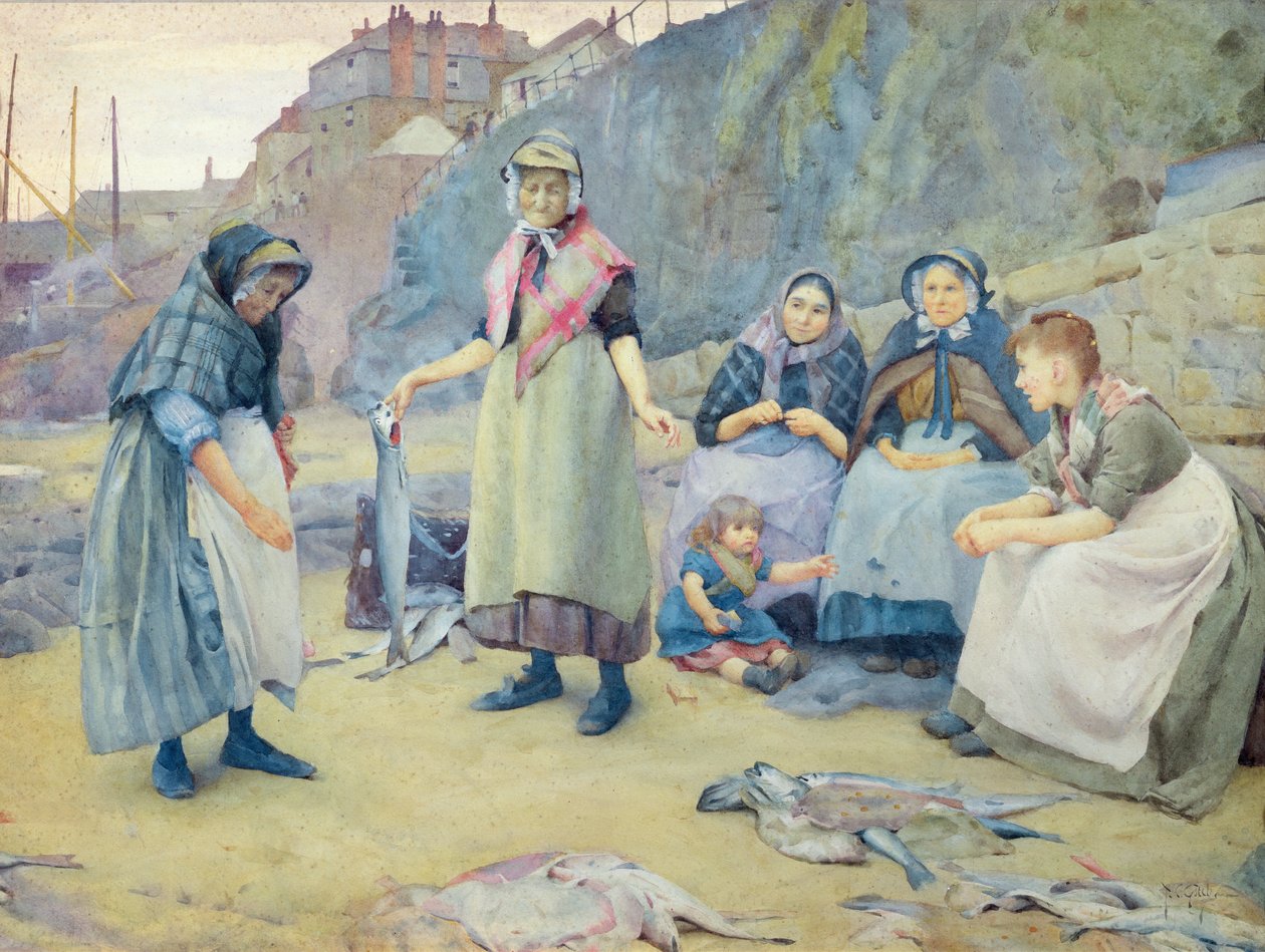 Balık Göstermek, 1891 by Thomas Cooper Gotch