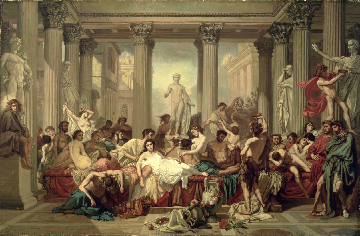 Decadence Romalılar, 1847 by Thomas Couture