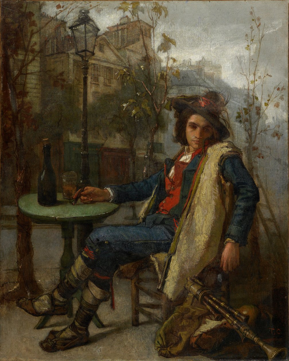 Genç İtalyan Sokak Müzisyeni, 1877 dolayları by Thomas Couture