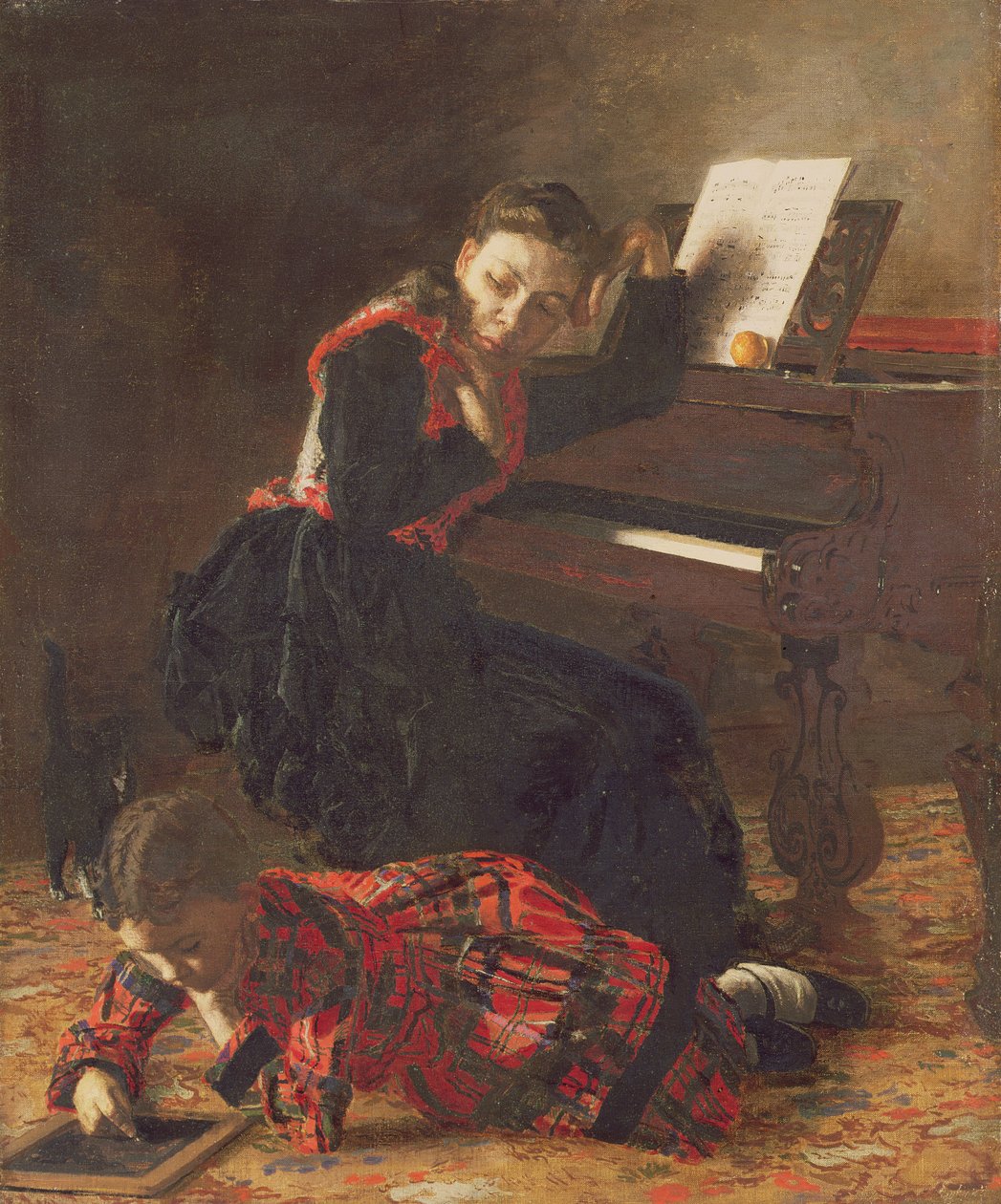 Ev sahnesi, c.1870-71 by Thomas Eakins