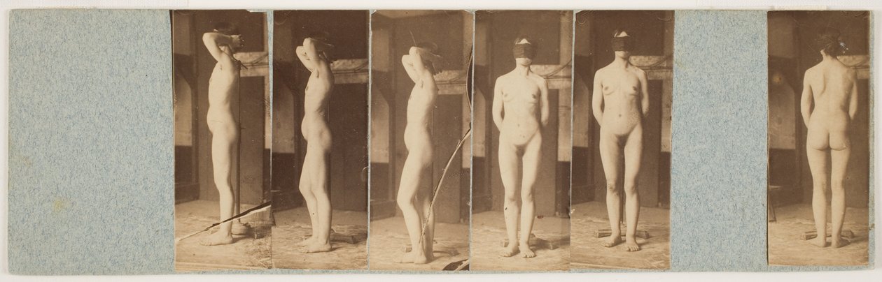 Lillie (kuru plaka kolodion negatiflerinden albüm baskıları) by Thomas Eakins