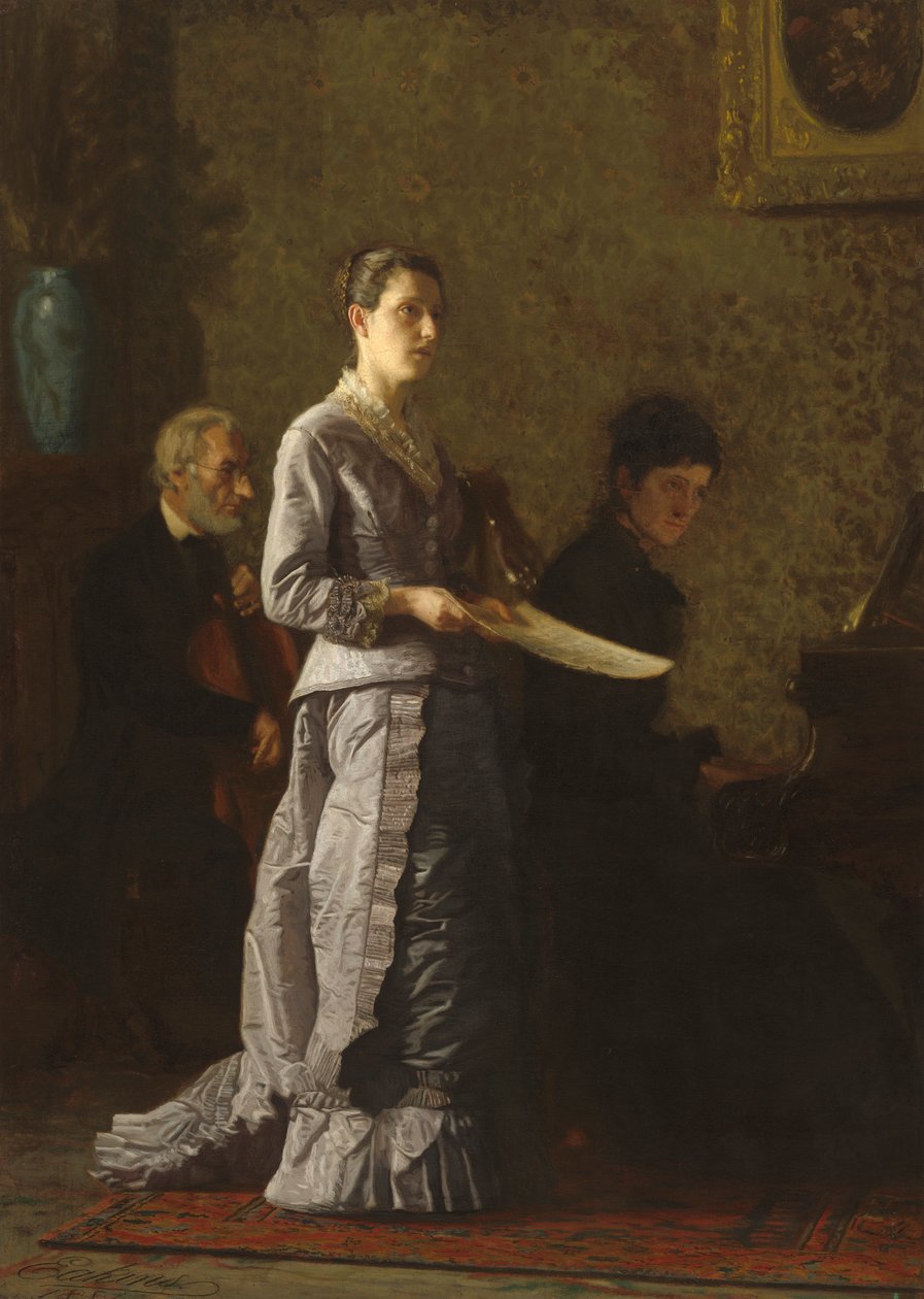 Acınası Bir Şarkı Söylemek, 1881 by Thomas Eakins