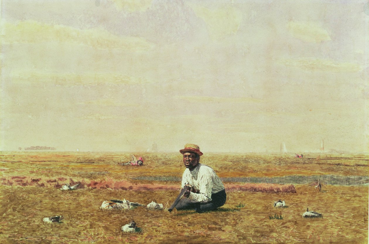 Plover için Islık Çalma, 1874 (kağıt üzerinde wc) by Thomas Eakins