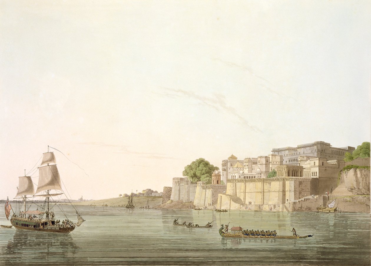 Ramnugur, Benares yakınlarında, Ganj Nehri üzerinde, 