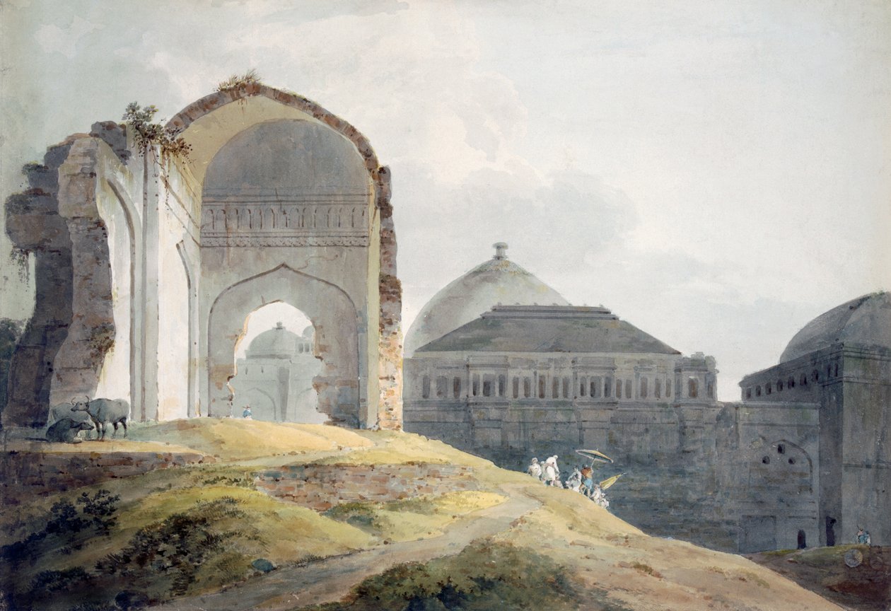 Madra Sarayı kalıntıları by Thomas Daniell