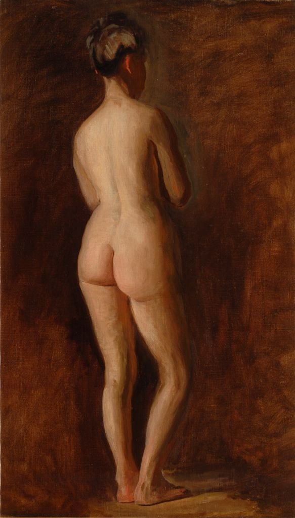 Çıplak Kadın Ayakta by Thomas Eakins