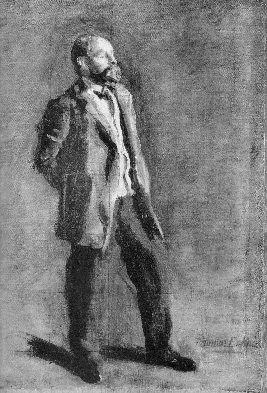 John McLure Hamilton portresi için eskiz by Thomas Eakins