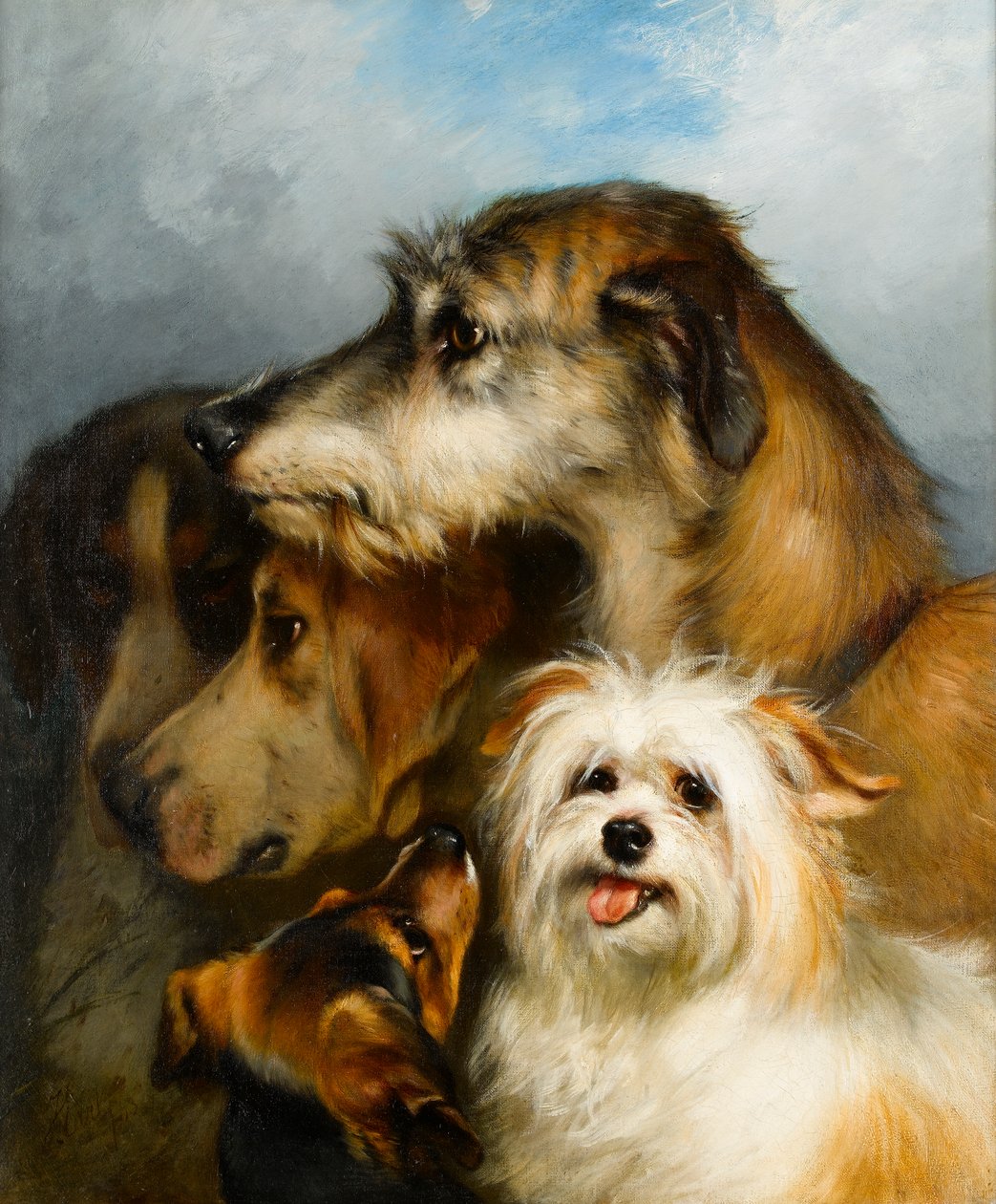 Bir Kurt Köpeği ve Spor Arkadaşları, 1863 by Thomas Earl