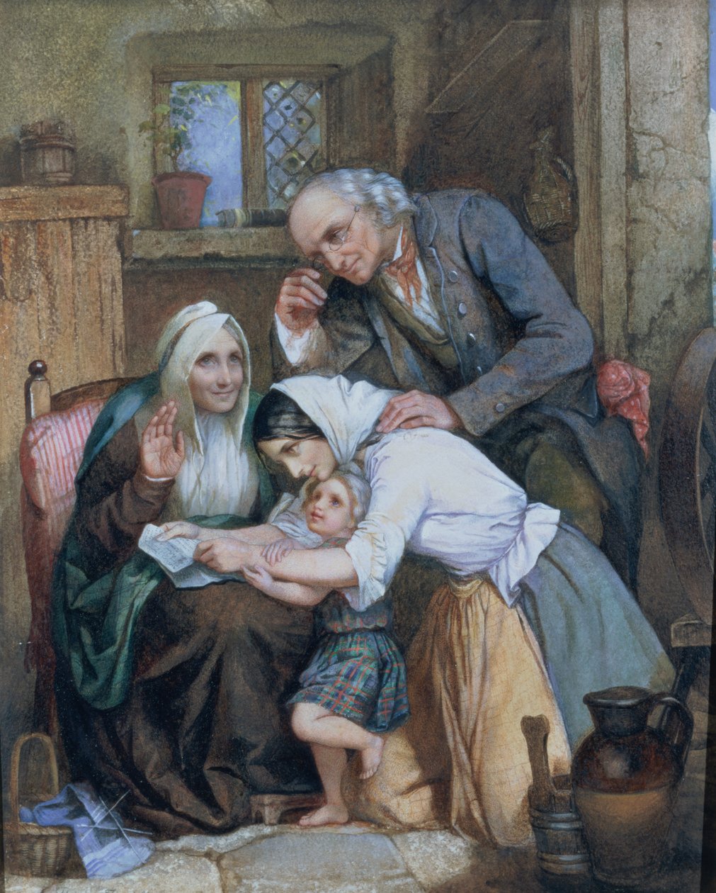 İyi Haber, 1863 by Thomas Faed