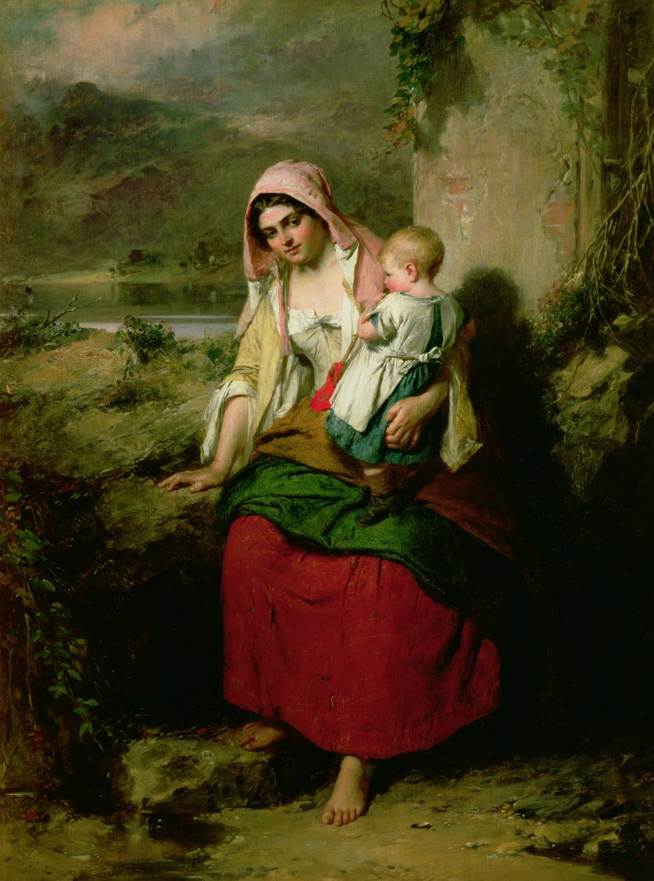 Dinlenmek, 1858 by Thomas Faed