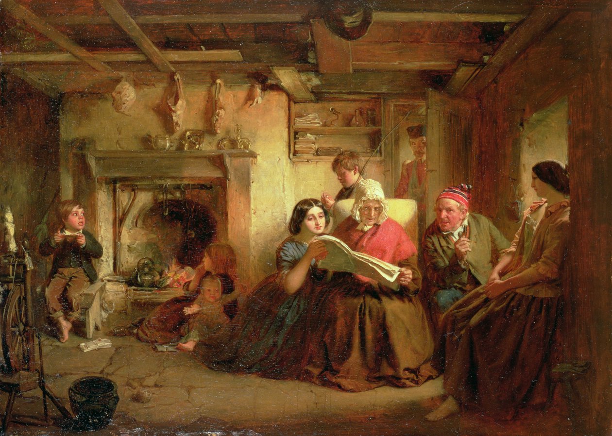 Askerin Dönüşü (hazırlanan gemide yağ) by Thomas Faed