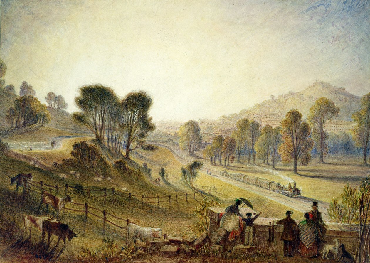 Bathampton'dan Hamam, 1840-45 by Thomas Francis Dicksee