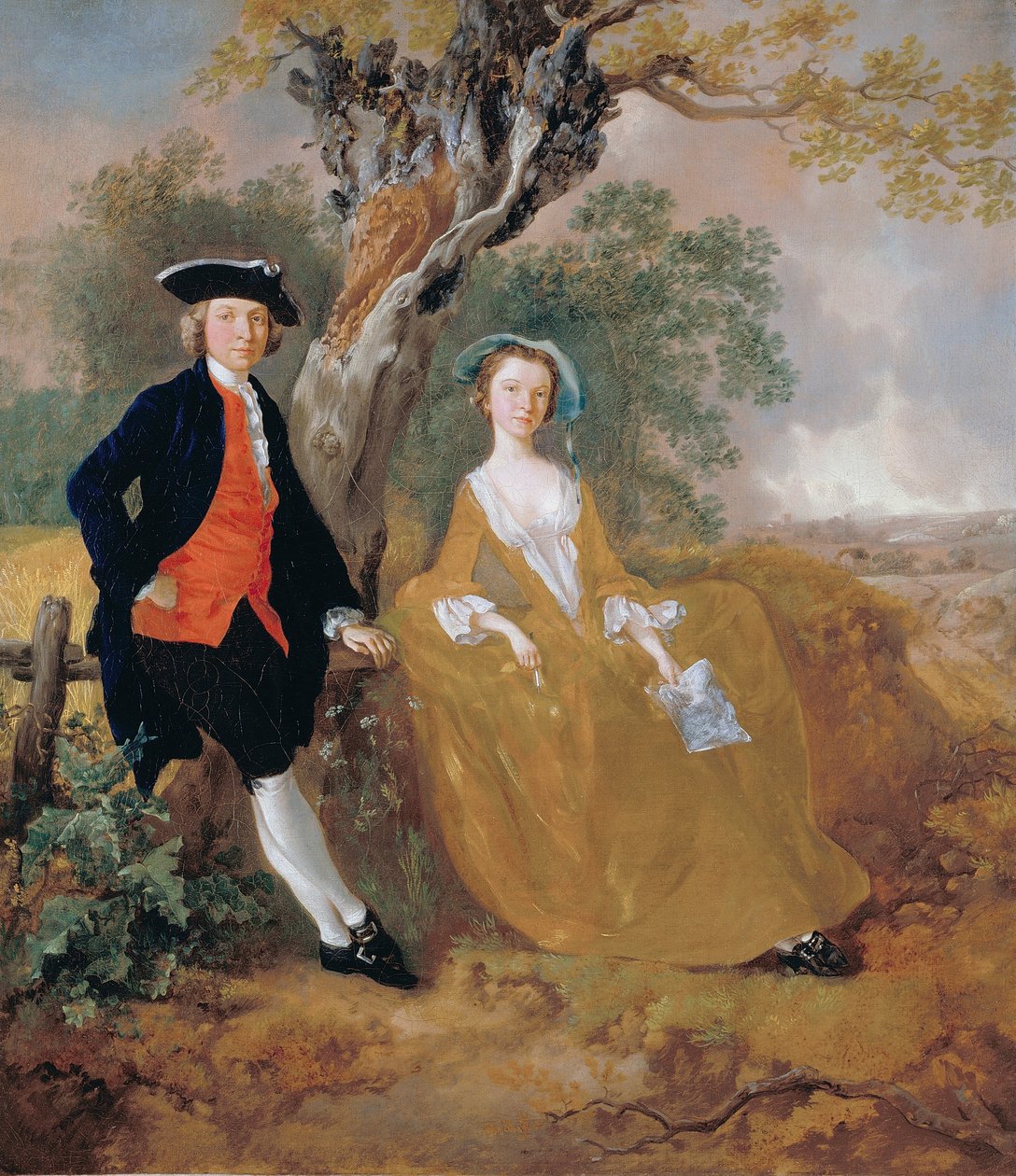 Manzarada Bir Çift by Thomas Gainsborough