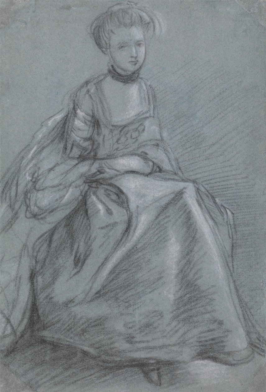 Oturan Kadın by Thomas Gainsborough