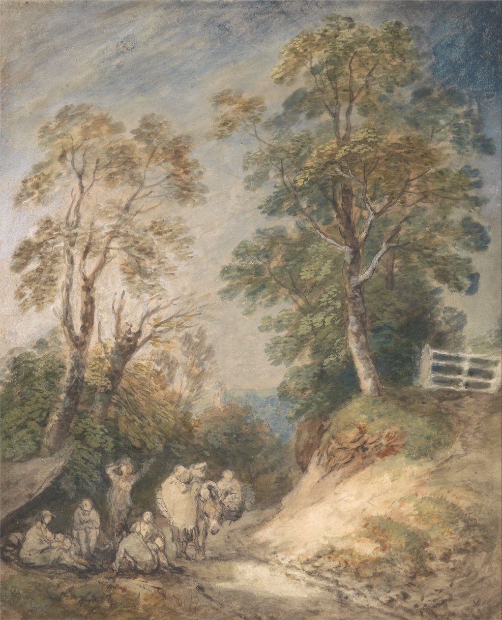 Çingenelerin Dinlendiği Ülke Yolu by Thomas Gainsborough