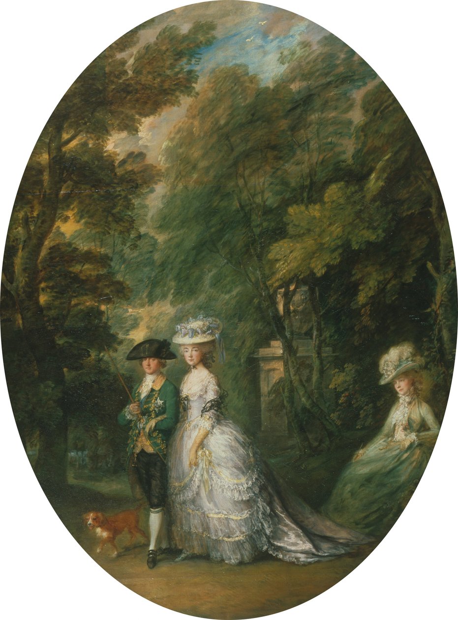 Henry, Cumberland Dükü (1745-90), Cumberland Düşesi (1743-1808) ve Leydi Elizabeth Lu... by Thomas Gainsborough