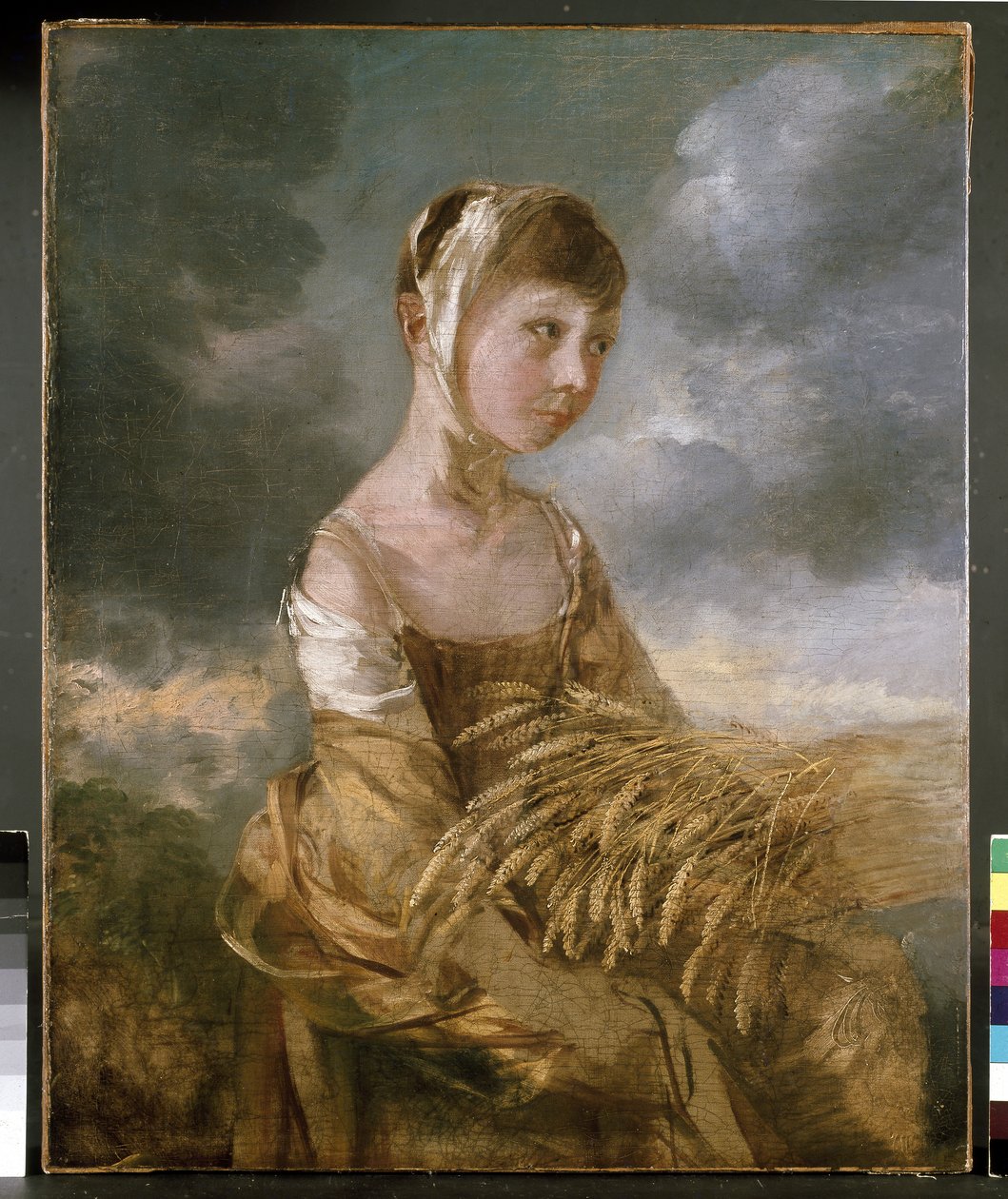 Bayan Gainsborough Gleaning, 18. yüzyıl by Thomas Gainsborough