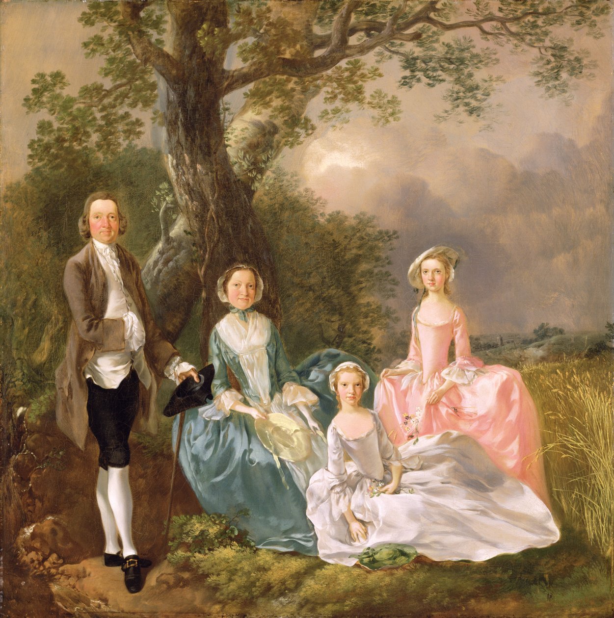 Bay ve Bayan John Gravenor ve Kızları Elizabeth ve Ann by Thomas Gainsborough