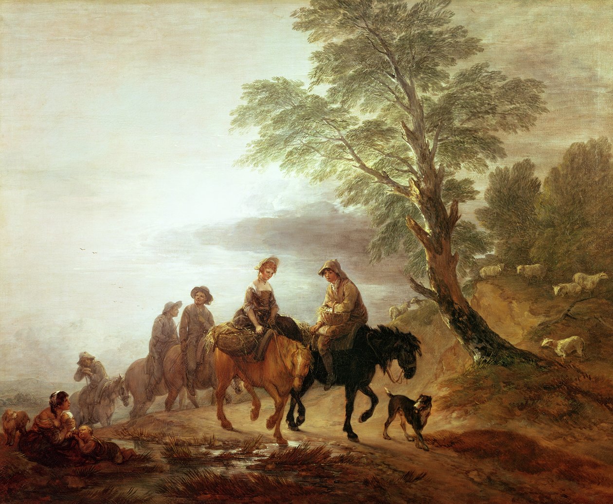 Pazara Giden Köylüler: Sabah Erken, 1770 by Thomas Gainsborough