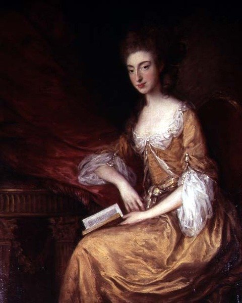 Kitaplı Bir Kadının Portresi by Thomas Gainsborough