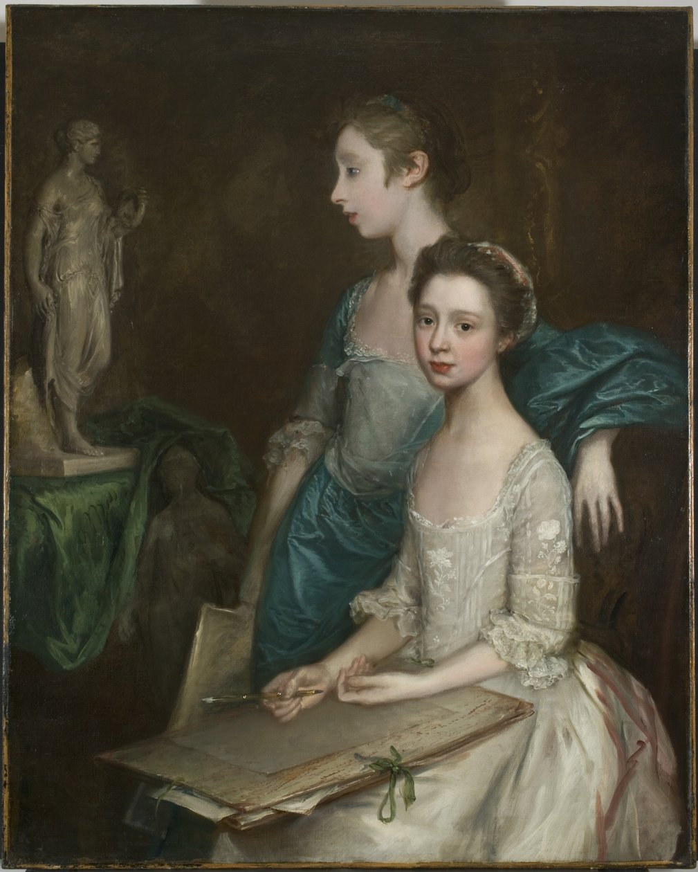 Sanatçı Kızlarının Portresi, c.1763-64 by Thomas Gainsborough