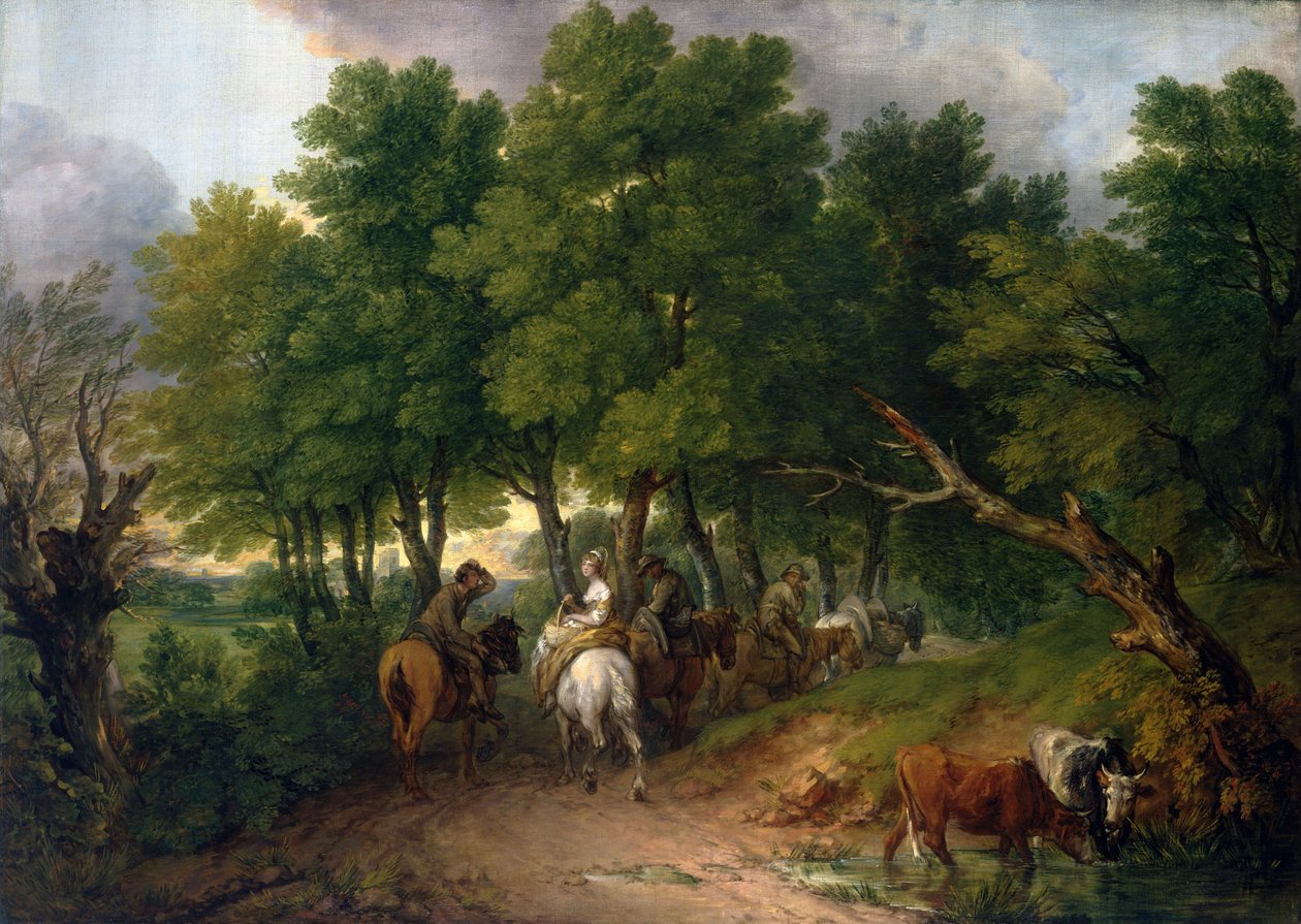 Marketten Yol by Thomas Gainsborough