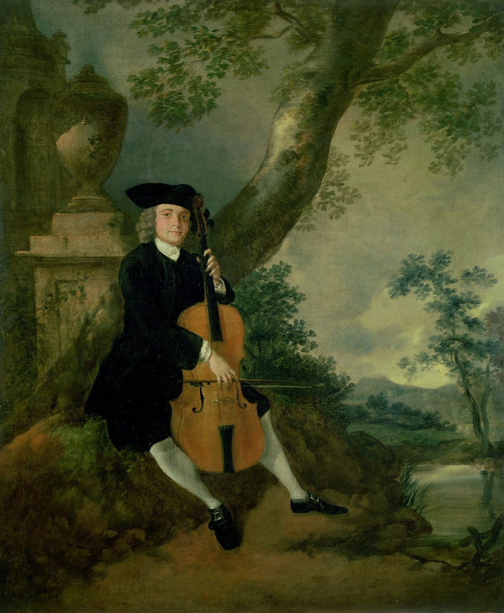 Rahip John Chafy Çello Çalıyor by Thomas Gainsborough