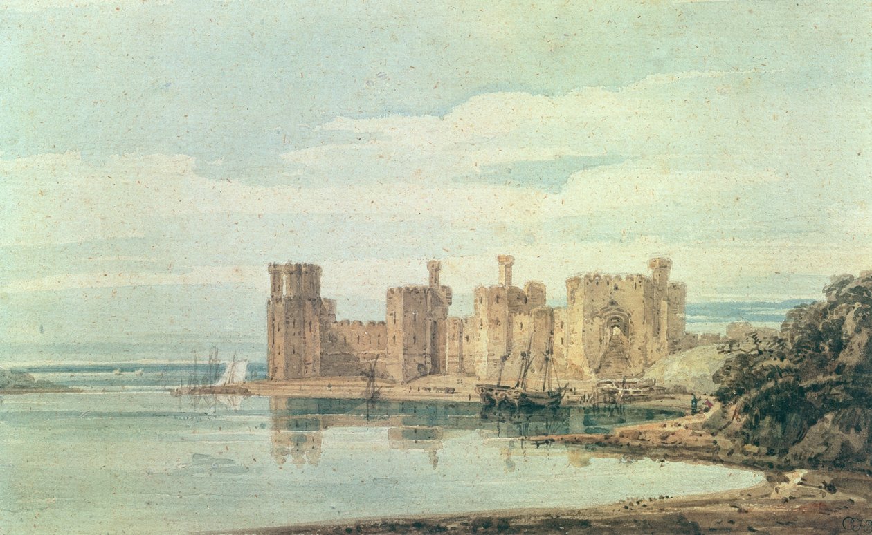 Caernarvon Kalesi by Thomas Girtin