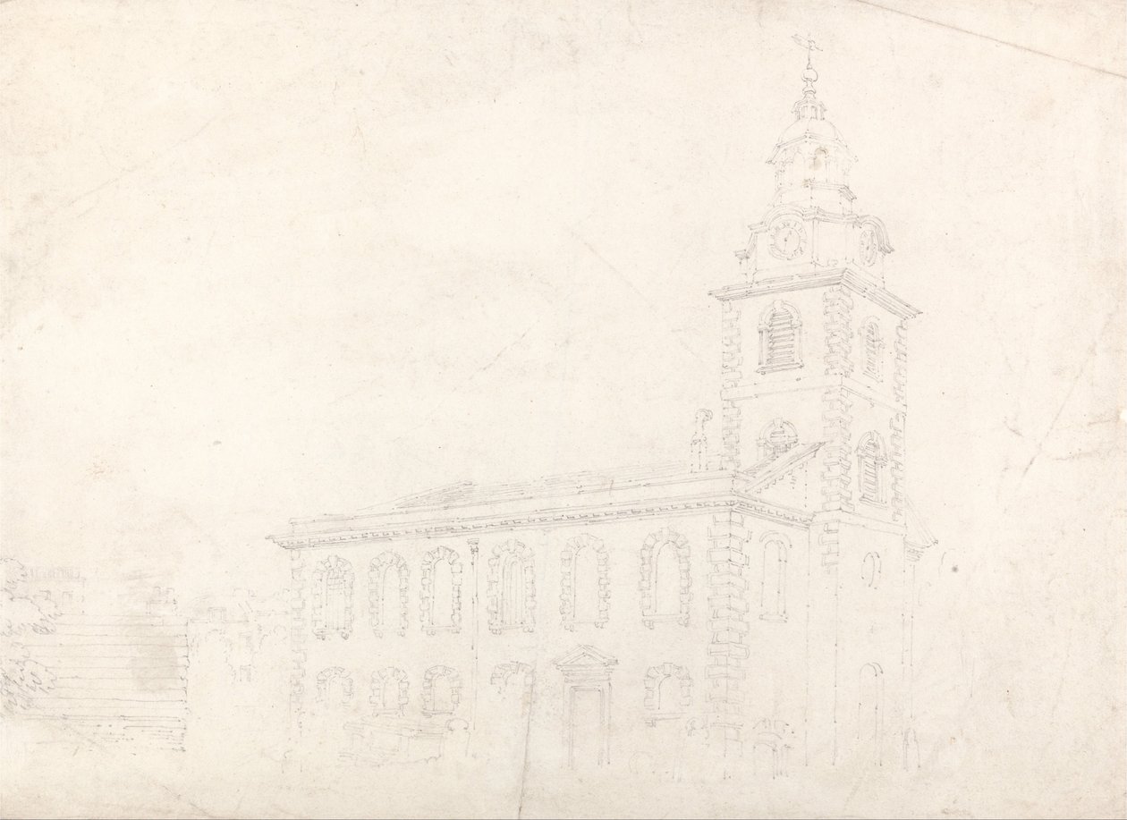 Christ Church, Blackfriars, Londra by Thomas Girtin