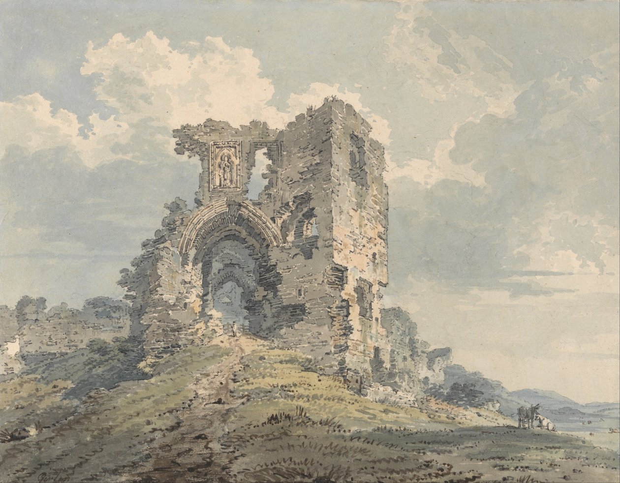 Denbigh Kalesi by Thomas Girtin