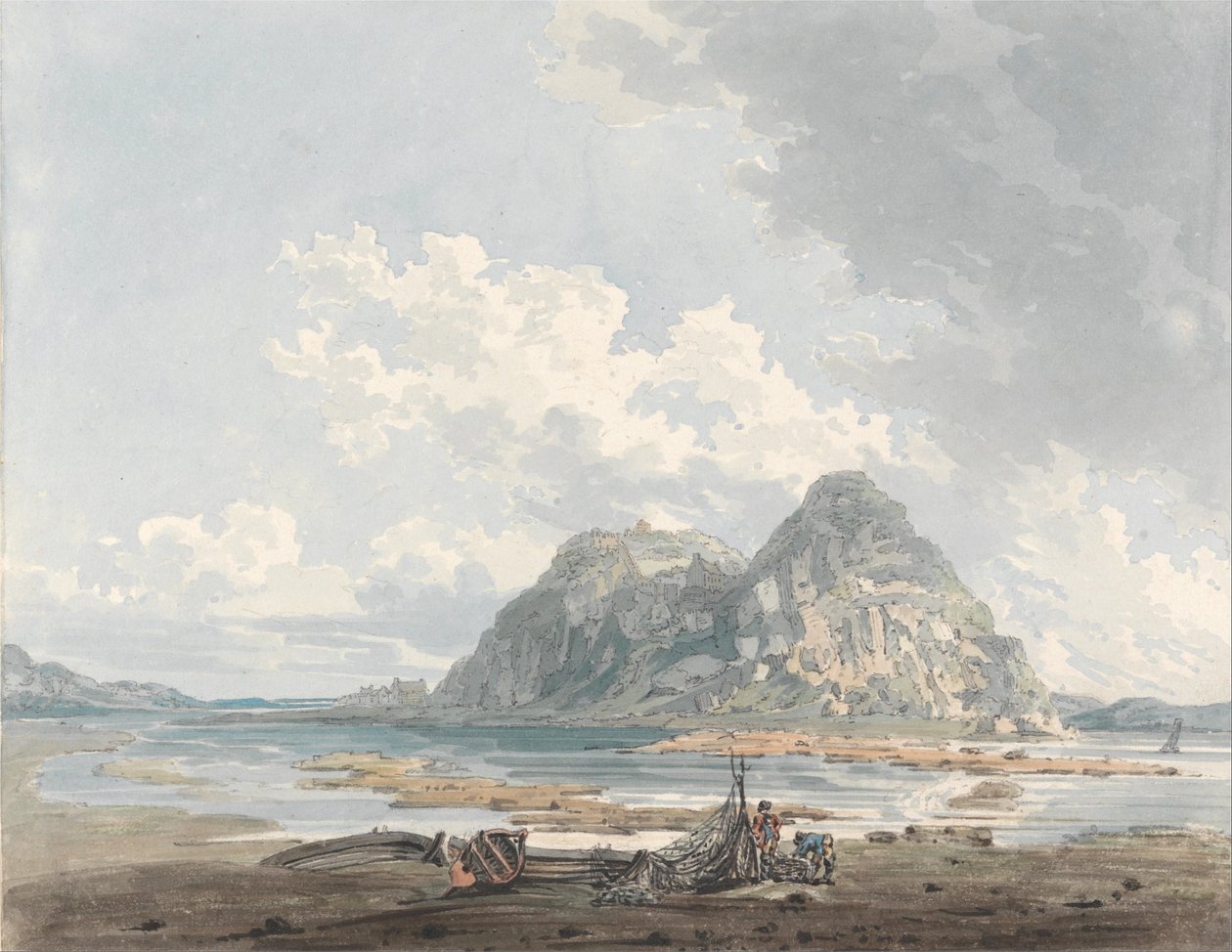 Dumbarton Kayası ve Kalesi by Thomas Girtin