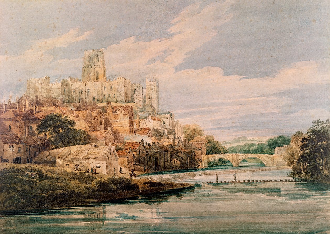 Durham Kalesi ve Katedrali by Thomas Girtin