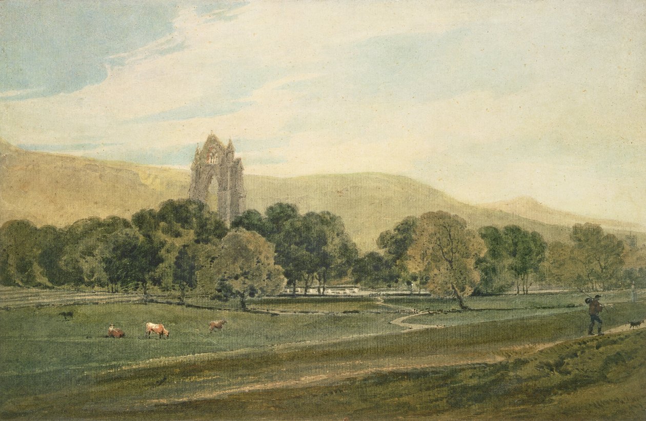 Guisborough Manastırı by Thomas Girtin