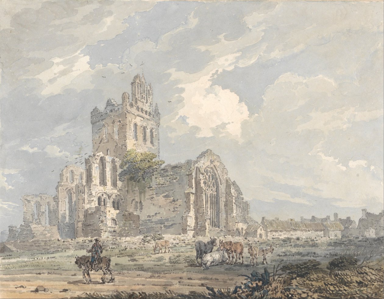 Jedburgh Manastırı, Roxburghshire by Thomas Girtin