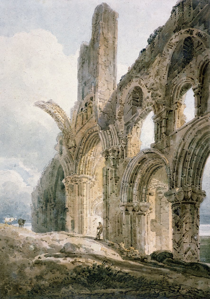 Lindisfarne Manastırı, c.1797 by Thomas Girtin