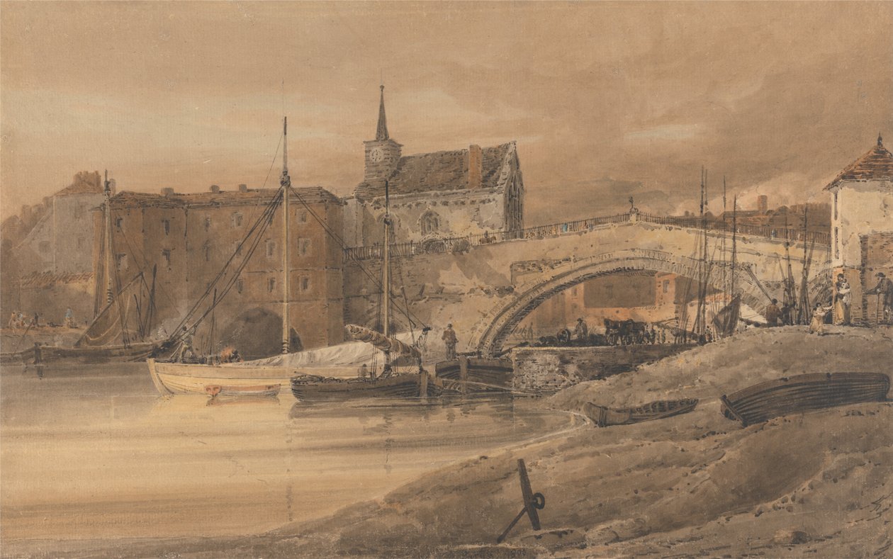 Ouse Köprüsü, York by Thomas Girtin