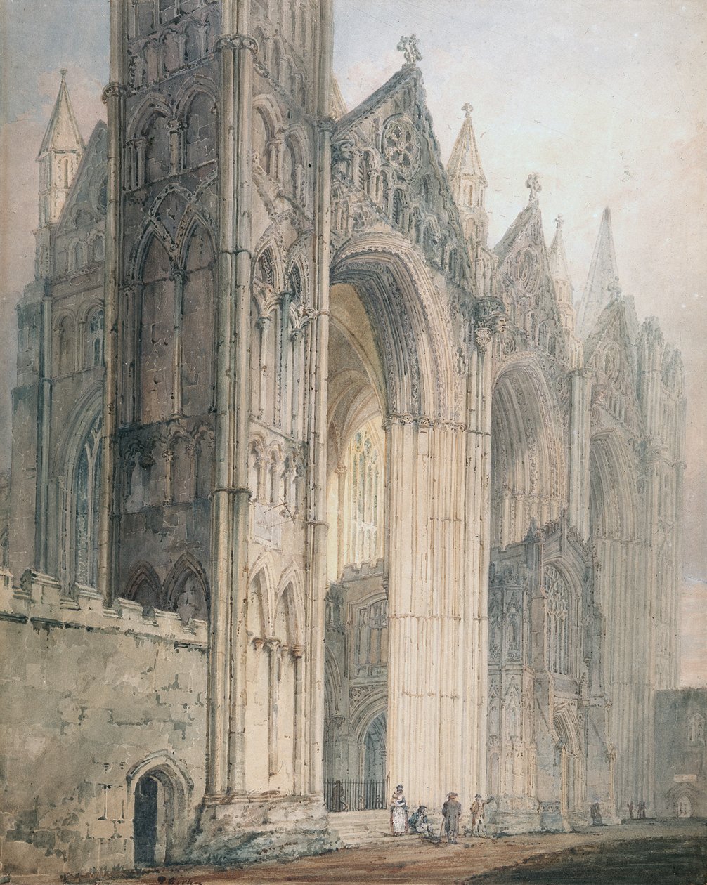 Peterborough Katedrali by Thomas Girtin