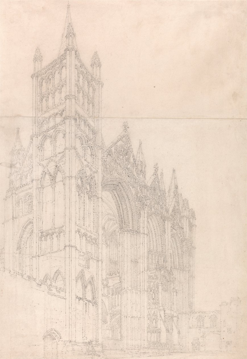 Peterborough Katedrali, Cambridgeshire by Thomas Girtin